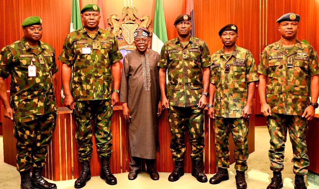 TINUBU AND SERVICE CHIEFS