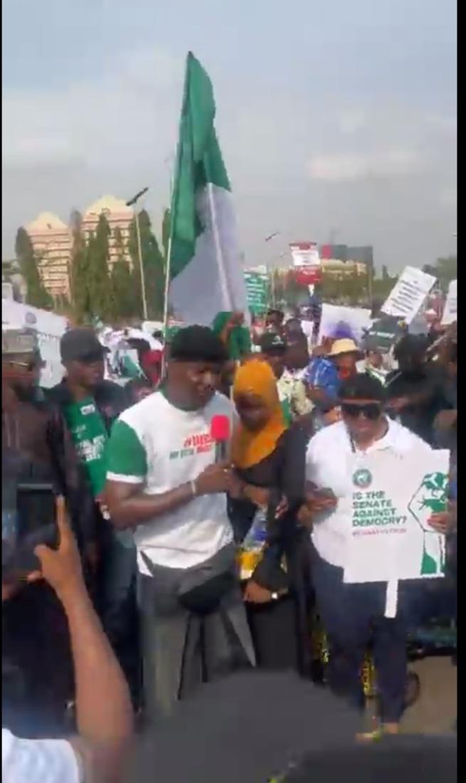 Protesters at National Assembly