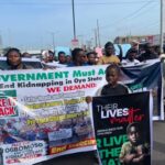 Abduction:  NANS, Abeokuta residents protest, demand swift release of Oriire victims